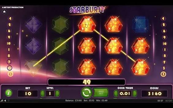 Oplev Stjernespillet En Dybtgående Analyse af Starburst Spillet